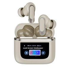 V8 Smart Color Screen Touch ANC Auricolari Bluetooth wireless con riduzione attiva del rumore (Oro)