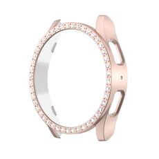Custodia protettiva per orologio PC Diamond Hollow per Samsung Galaxy Watch FE 40 mm (rosa sabbia)
