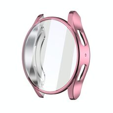 Per Samsung Galaxy Watch FE 40mm Custodia protettiva in TPU elettrolitico a copertura totale (rosa)