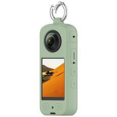Per custodia protettiva in silicone portatile Insta360 X3 (verde ghiaccio)