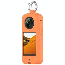 Per Insta360 X3 Custodia protettiva in silicone portatile (arancione)