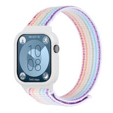 Per Huawei Watch Fit3 cinturino integrato in nylon con anello (colorato)