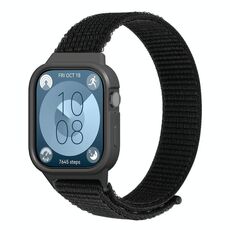 Per Huawei Watch Fit3 cinturino in nylon integrato (nero)