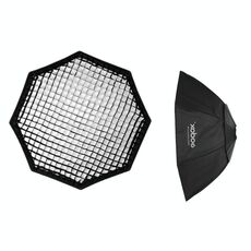 Softbox con griglia a nido d'ape Godox Octagon con supporto Bowens, dimensioni: 140 cm