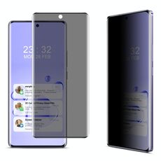 Per Realme GT 6T 5G Global imak 3D Curvo Privacy Pellicola in vetro temperato a schermo intero