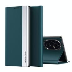 Custodia per telefono in pelle ad adsorbimento elettrolitico laterale per Honor 200 (verde)