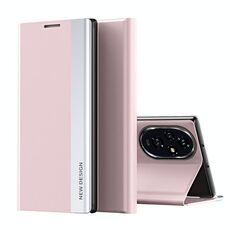 Per Honor 200 Pro Custodia per telefono in pelle adsorbimento elettrolitico laterale (rosa)