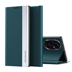Custodia per telefono in pelle ad adsorbimento elettrolitico laterale per Honor 200 Pro (verde)