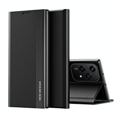 Per Honor 200 Lite Custodia per telefono in pelle ad adsorbimento elettrolitico laterale globale (nera)