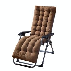 Cuscino per poltrona reclinabile da giardino ispessito da 170 x 53 x 8 cm (caffè)