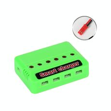 Caricatore USB per drone con batteria al litio da uno a sei da 3,7 V, colore: porta JST verde
