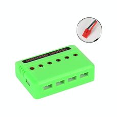 Caricatore USB per drone con batteria al litio da uno a sei da 3,7 V, colore: porta XH4.0 verde