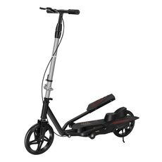 Monopattino per adulti, monopattino per disabili a due ruote, bici a pedali a doppia ala, modello: standard nero