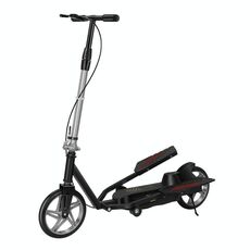 Monopattino per adulti, monopattino per disabili a due ruote, bici a pedali a doppia ala, modello: pieghevole nero