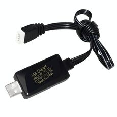 Caricatore USB per batteria al litio 11,1 V 2 A 3 S con luce (spina a 4 pin)