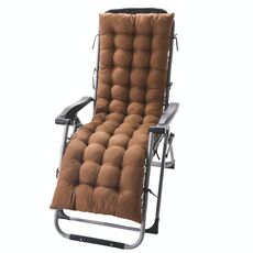 Cuscini reclinabili per la casa morbidi e spessi 125x48x8 cm Cuscini per sedie a dondolo da giardino (caffè leggero)