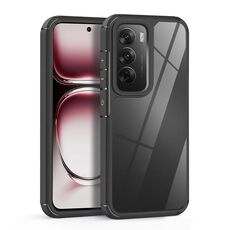 Per OPPO Reno12 Pro Global Custodia in acrilico + TPU trasparente antiurto (nero)