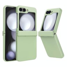 Per Samsung Galaxy Z Flip6 5G Custodia per telefono con cerniera a copertura totale (verde)