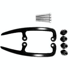 Per Kawasaki Z650 2017-2018 Arco di tiro del bracciolo del sedile posteriore del motociclo (nero)