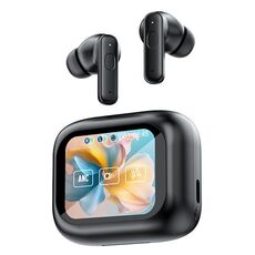 Auricolari Bluetooth wireless con riduzione del rumore ANC + ENC touch screen a colori LY30 (nero)