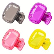 4 pezzi di clip per spazzolino da denti, cappuccio protettivo per spazzolino da denti, scatola portatile in plastica per spazzolino da denti (colore consegna casuale)