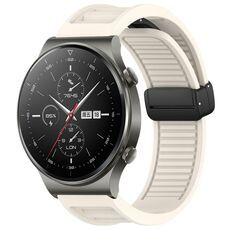 Per Huawei GT2 Pro cinturino in silicone pieghevole con fibbia magnetica da 22 mm (Starlight)