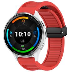 Per cinturino in silicone pieghevole con fibbia magnetica Garmin Venu 3 da 22 mm (rosso)