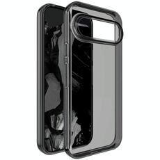 Custodia protettiva per telefono in TPU trasparente antiurto serie IMAK UX-5 per Google Pixel 9 (nero trasparente)