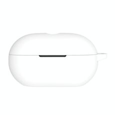Custodia protettiva in silicone per auricolari wireless Beats Solo Buds con foro (bianco)