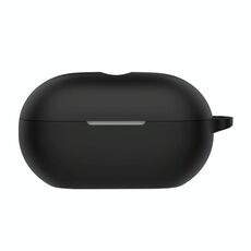 Custodia protettiva in silicone per auricolari wireless Beats Solo Buds con foro (nero)