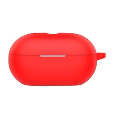 Per auricolari wireless Beats Solo Buds Custodia protettiva in silicone con foro (rosso)