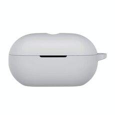 Custodia protettiva in silicone per auricolari wireless Beats Solo Buds con foro (grigio)