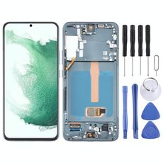 Per Samsung Galaxy S22+ 5G SM-S906B Digitalizzatore schermo LCD originale assemblaggio completo con cornice (verde)