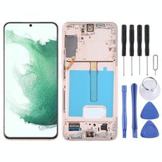 Per Samsung Galaxy S22+ 5G SM-S906B Schermo LCD originale Digitizer assemblaggio completo con cornice (oro)