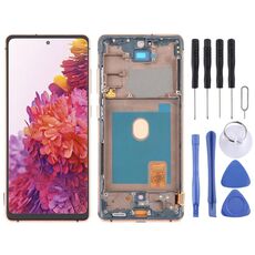 Per Samsung Galaxy S20 FE SM-G780F 6,43 pollici OLED LCD Screen Digitizer assemblaggio completo con cornice (Oro)