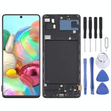 Per Samsung Galaxy A71 4G SM-A715F 6,43 pollici OLED LCD Screen Digitizer Assembly completo con telaio (nero)