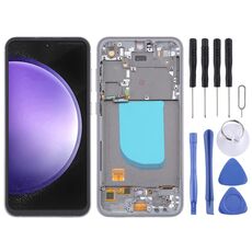Per Samsung Galaxy S23 FE SM-S711B 6,43 pollici OLED LCD Screen Digitizer assemblaggio completo con cornice (Nero)