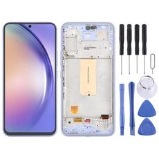 Per Samsung Galaxy A54 5G SM-A546 6,43 pollici OLED LCD Screen Digitizer assemblaggio completo con cornice (viola)