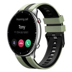 Per Amazfit GTR 2 22mm cinturino sportivo in silicone bicolore (verde chiaro + nero)