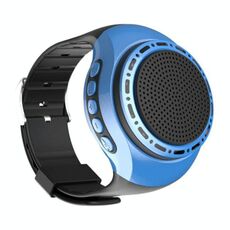 U6 Altoparlante Bluetooth indossabile a forma di orologio Selfie Sports Smart Speaker (Blu)