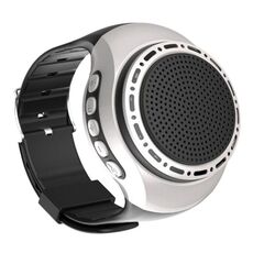 U6 Altoparlante Bluetooth indossabile a forma di orologio Selfie Sports Smart Speaker (Argento)
