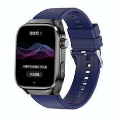 L'orologio intelligente con cinturino in silicone con schermo LCD da 2,04 pollici TK16 supporta il monitoraggio della salute (blu)