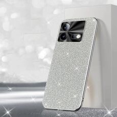 Per vivo iQOO Neo8 Pro Custodia per telefono con polvere glitterata elettrolitica (argento)