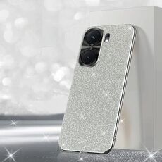 Per vivo iQOO Neo9S Pro+ Custodia per telefono con polvere glitterata elettrolitica (argento)