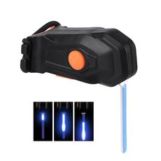 Fanale posteriore per bicicletta che scorre, indicatore luminoso di sicurezza per la guida notturna per mountain bike (luce blu)