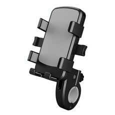 Supporto per telefono per mountain bike da strada Staffa di navigazione per guida in lega di alluminio per moto, modello: modello con manubrio