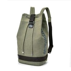 Zaino casual in tela Borsa a secchiello Zaino per computer Borsa da viaggio per escursionismo, dimensioni: piccolo verde militare