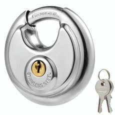 Lucchetto rotondo antifurto per uso domestico da 60 mm, antiruggine e impermeabile, con nucleo in rame puro