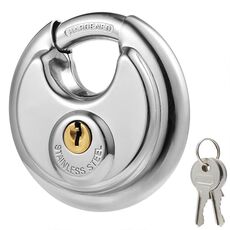 Lucchetto rotondo antifurto per uso domestico da 70 mm, antiruggine e impermeabile, con nucleo in rame puro