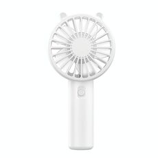 Supporto per telefono da tavolo portatile ricaricabile con mini ventola portatile USB (bianco)